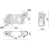 Ladeluftkühler MAHLE CI 663 000P von Mahle