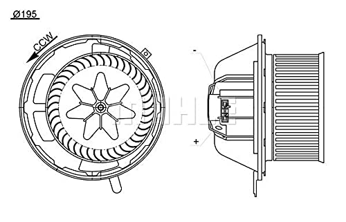 MAHLE AB 194 000S Innenraumgeblaese BEHR von MAHLE