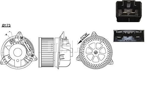 MAHLE AB 195 000S Innenraumgebläse u.a. passend für FORD MONDEO III Stufenheck (B4Y) von MAHLE