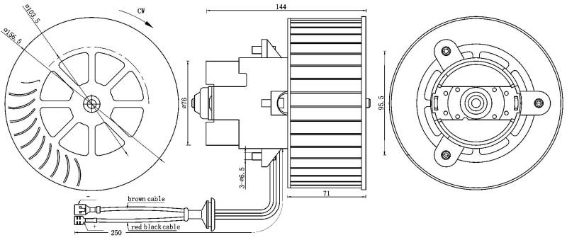 MAHLE AB 6 000S Innenraumgeblaese BEHR von MAHLE