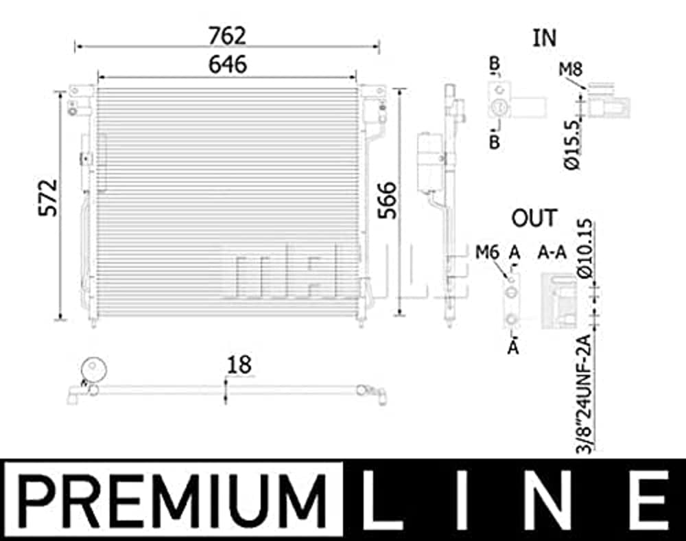 MAHLE AC 138 000S A/C-Kondensator BEHR von MAHLE