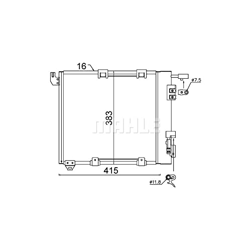 MAHLE AC 349 000S A/C-Kondensator BEHR von MAHLE