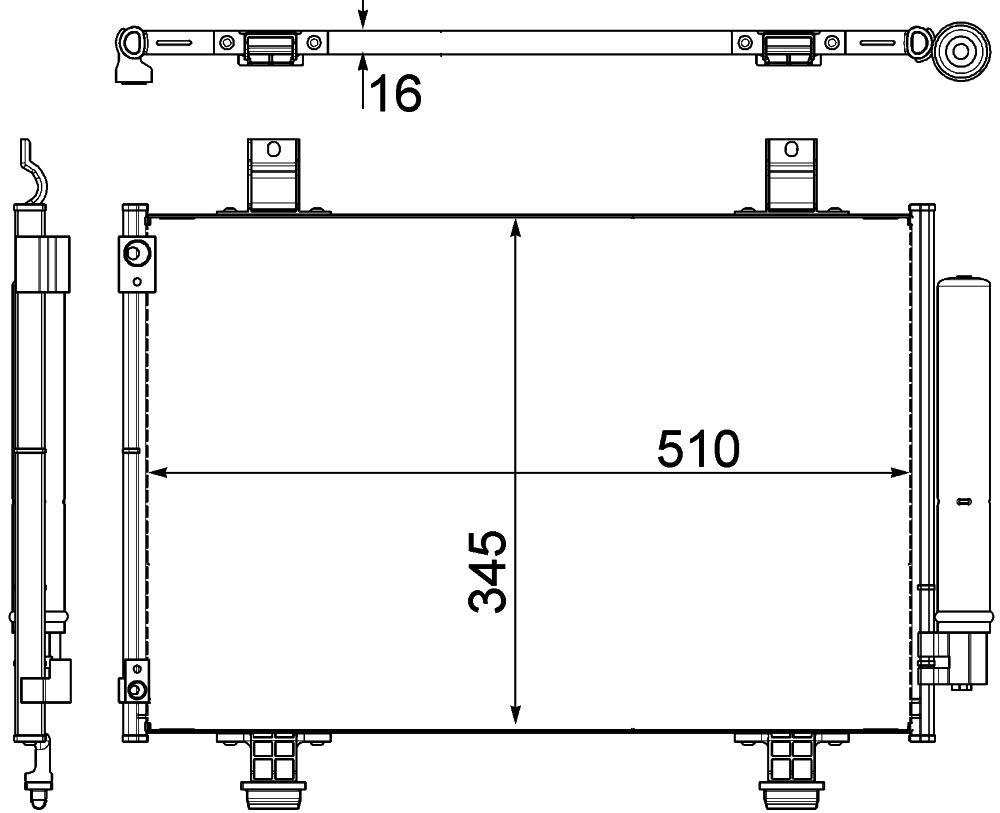 MAHLE AC 456 000P A/C-Kondensator BEHR PREMIUM LINE von MAHLE