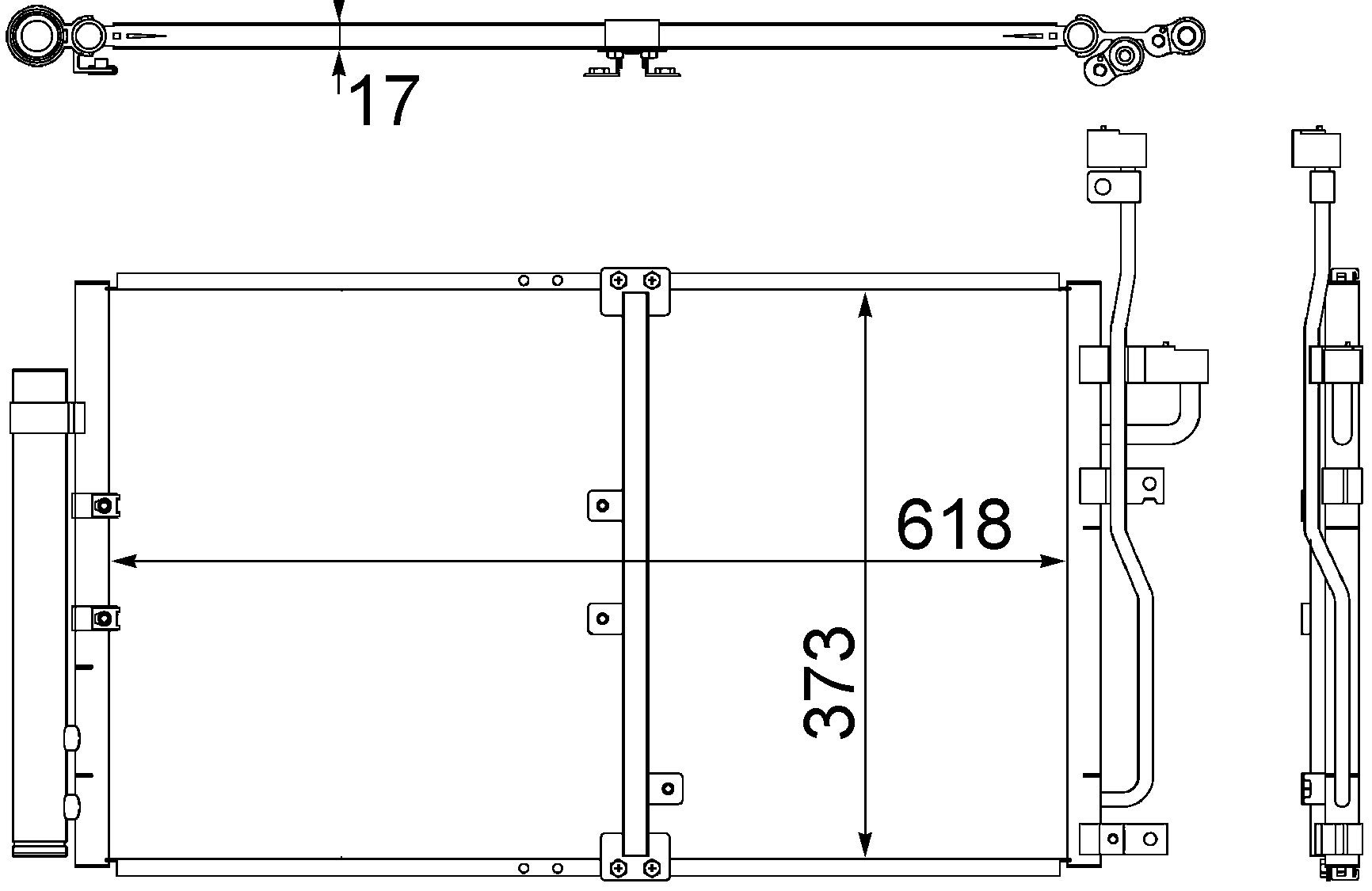 MAHLE AC 510 000S A/C-Kondensator BEHR von MAHLE