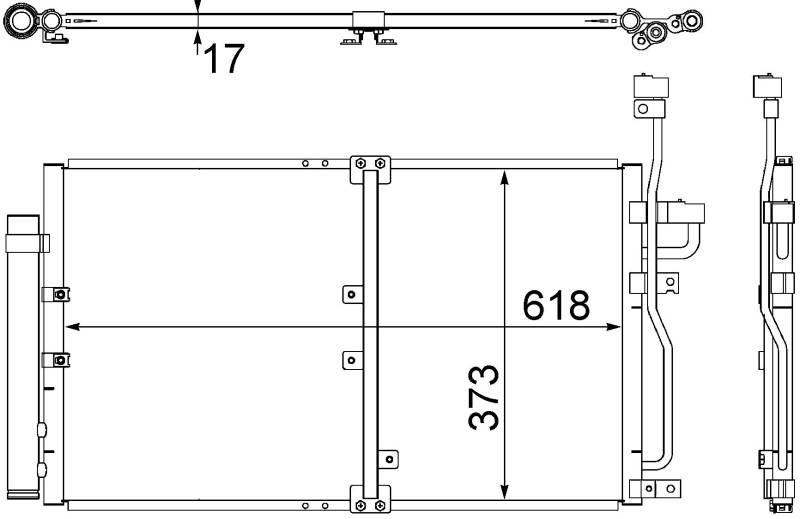 MAHLE AC 510 000S A/C-Kondensator BEHR von MAHLE