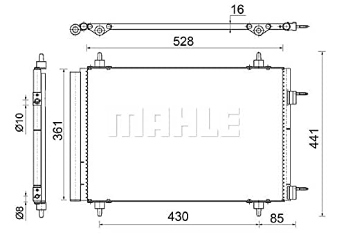 MAHLE AC 554 000S A/C-Kondensator BEHR von MAHLE