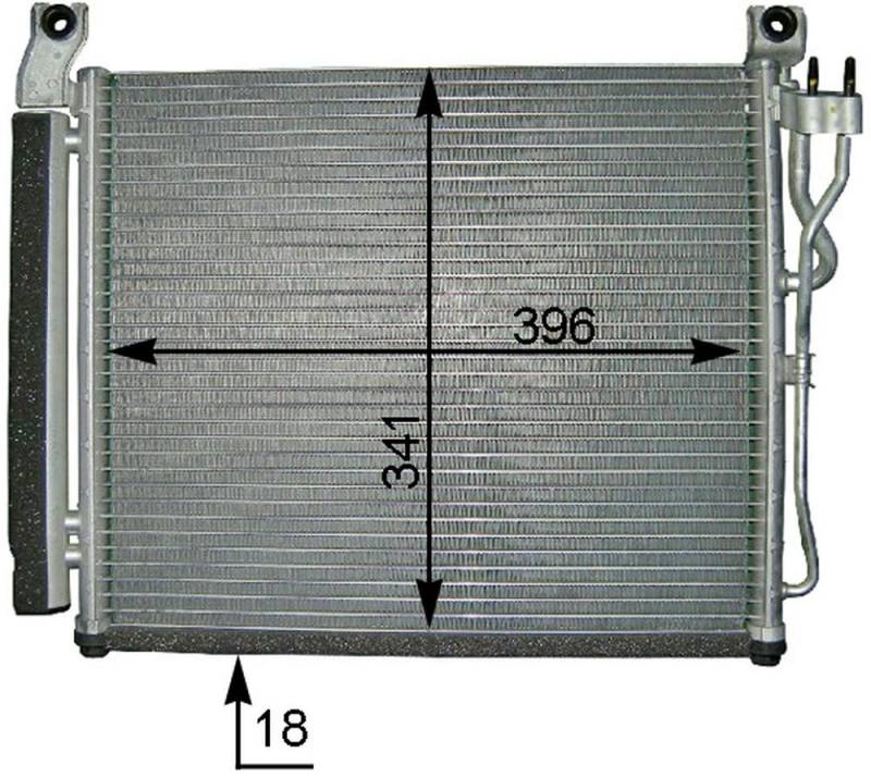 MAHLE AC 591 000P A/C-Kondensator BEHR PREMIUM LINE von MAHLE