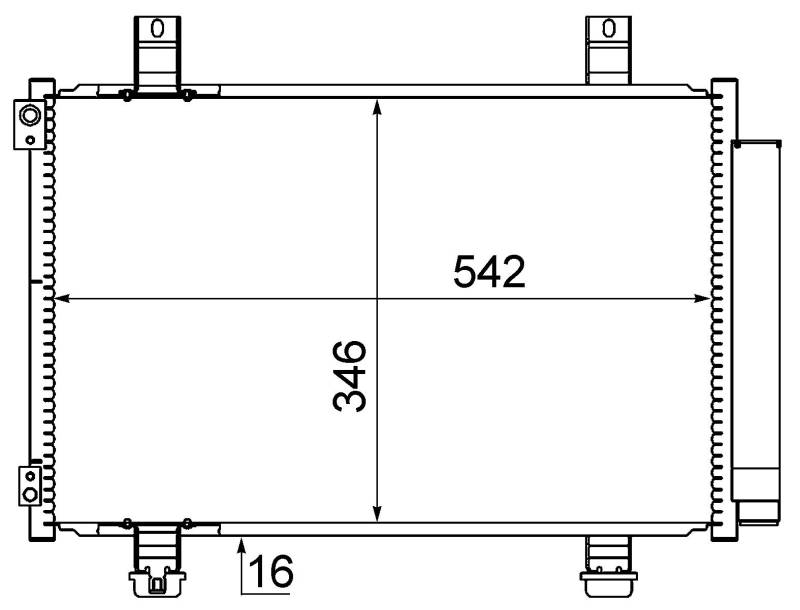 MAHLE AC 611 000S A/C-Kondensator BEHR von MAHLE