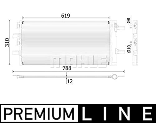 MAHLE AC 892 000P A/C-Kondensator BEHR PREMIUM LINE von MAHLE