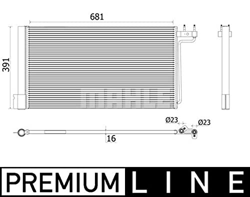 MAHLE AC 941 000P A/C-Kondensator BEHR PREMIUM LINE von MAHLE