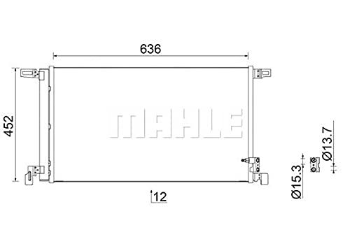 MAHLE AC 952 000S A/C-Kondensator BEHR von MAHLE