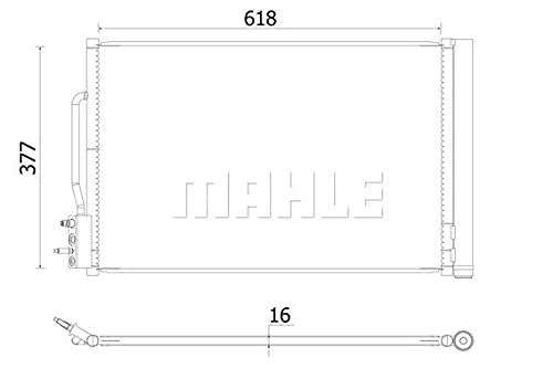 MAHLE AC 955 000S A/C-Kondensator BEHR von MAHLE