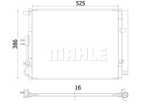 MAHLE AC 957 000S A/C-Kondensator BEHR von MAHLE