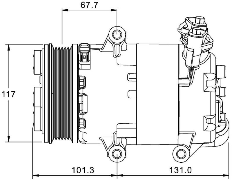 MAHLE ACP 1330 000P A/C-Kompressor BEHR PREMIUM LINE von MAHLE