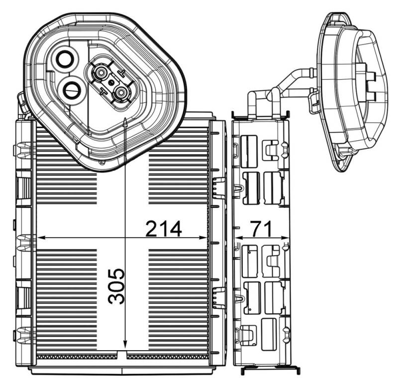 MAHLE AE 4 000P Verdampfer Klimaanlage u.a. passend für MERCEDES S-KLASSE (W222/ V222/ X222) von MAHLE