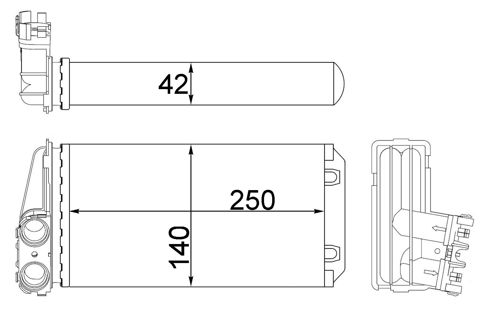 MAHLE AH 186 000S Innenraum-Wärmetauscher BEHR von MAHLE