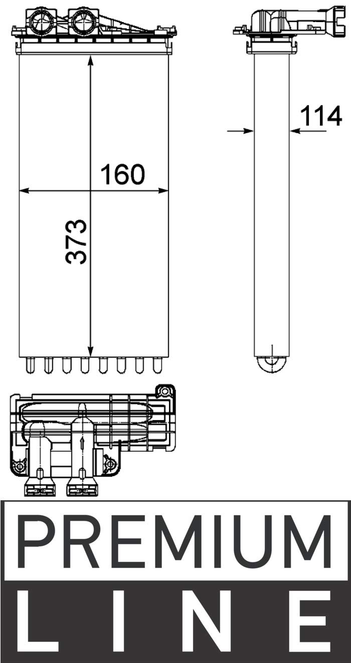 MAHLE AH 196 000P Innenraum-Wärmetauscher BEHR PREMIUM LINE von MAHLE