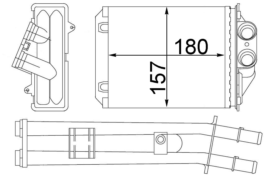 MAHLE AH 213 000S Innenraum-Wärmetauscher BEHR von MAHLE