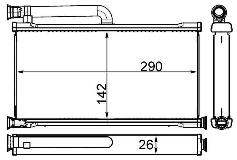 MAHLE AH 261 000S Innenraum-Wärmetauscher BEHR von MAHLE