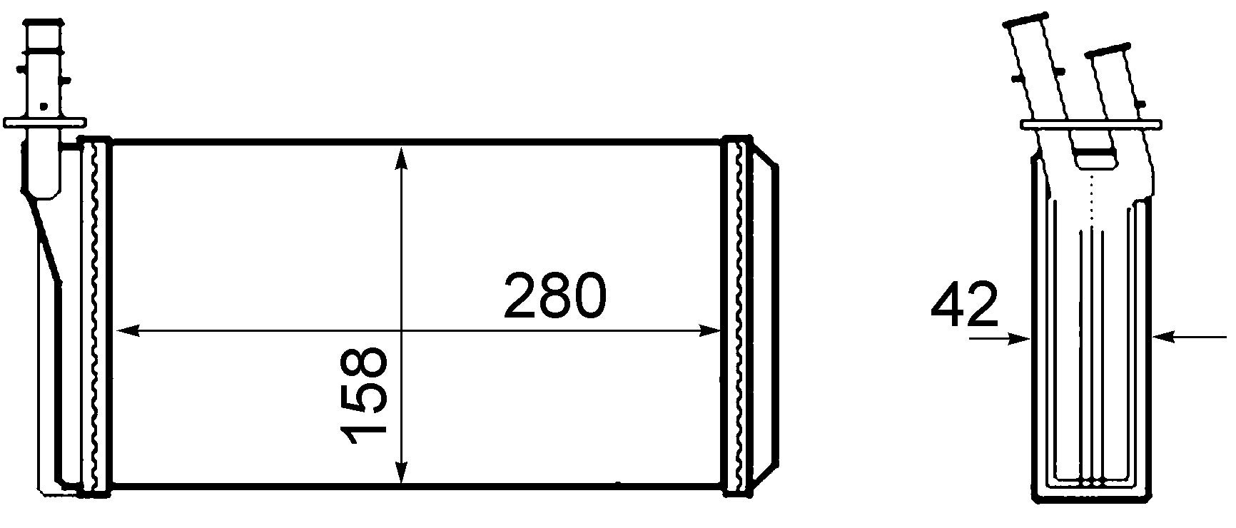 MAHLE AH 63 000S Innenraum-Wärmetauscher BEHR von MAHLE