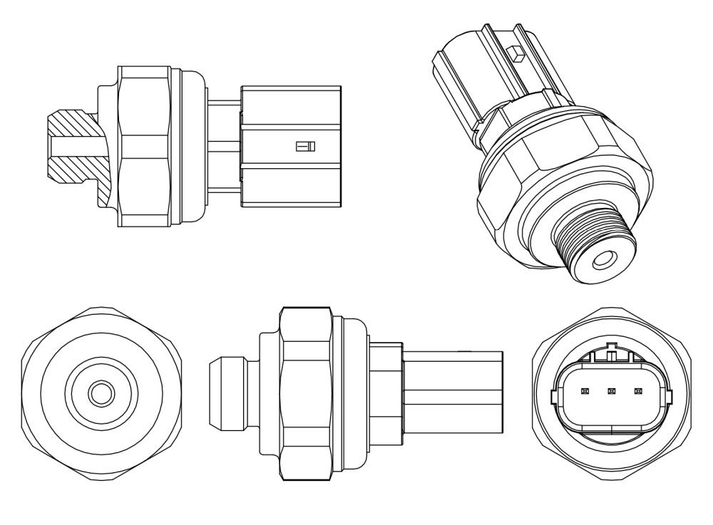 MAHLE ASE 10 000P Druckschalter Klimaanlage u.a. passend für HONDA CR-V III (RE_) von MAHLE