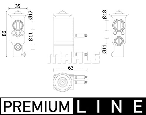 MAHLE AVE 143 000P Expansionsventil und Orifice Tube BEHR PREMIUM LINE von MAHLE