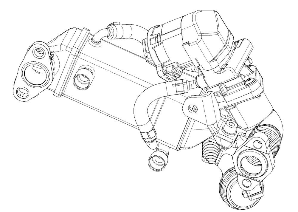 MAHLE CE 10 000P Kühler Abgasrückführung mit AGR-Ventil u.a. passend für BMW 5 (F10) von MAHLE