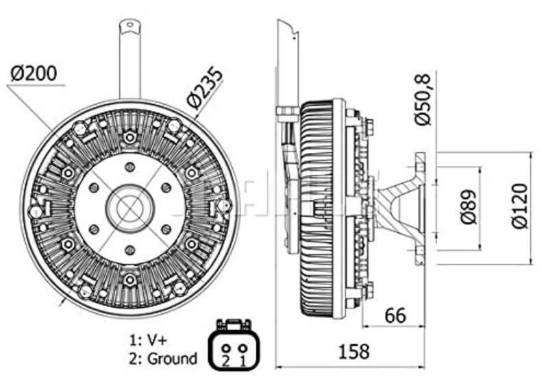 MAHLE CFC 18 000S Lüfterkupplung BEHR von MAHLE