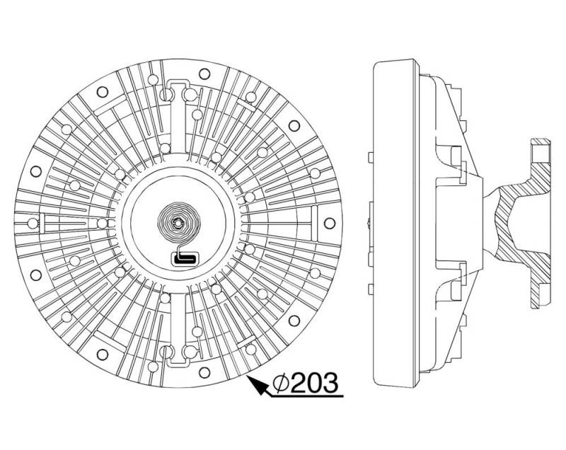 MAHLE CFC 240 000P Lüfterkupplung BEHR PREMIUM LINE von MAHLE