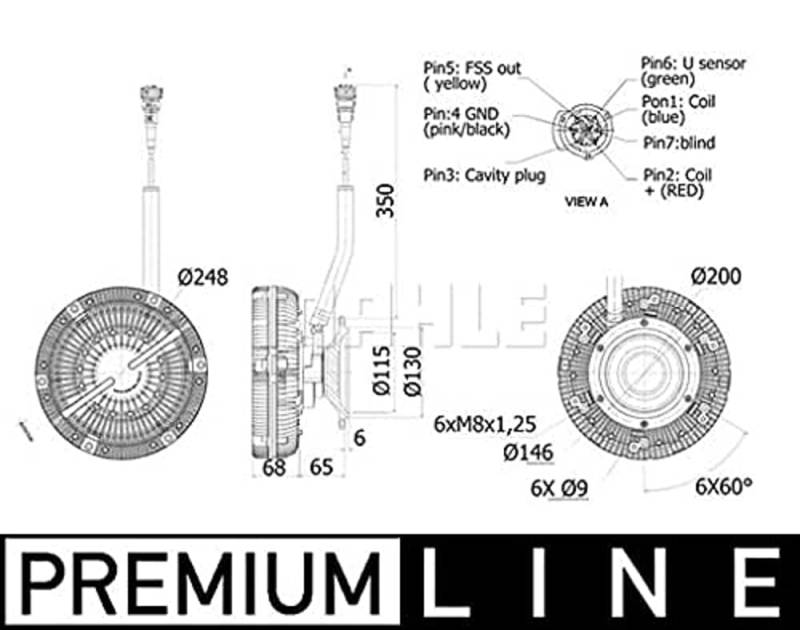 MAHLE CFC 90 001P Lüfterkupplung BEHR PREMIUM LINE von MAHLE