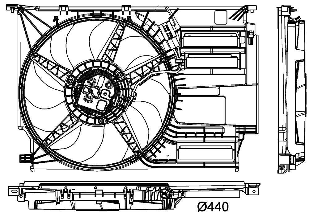 MAHLE CFF 405 000P Kühlmittelkühler-/Kondensator-Lüfter BEHR PREMIUM LINE von MAHLE