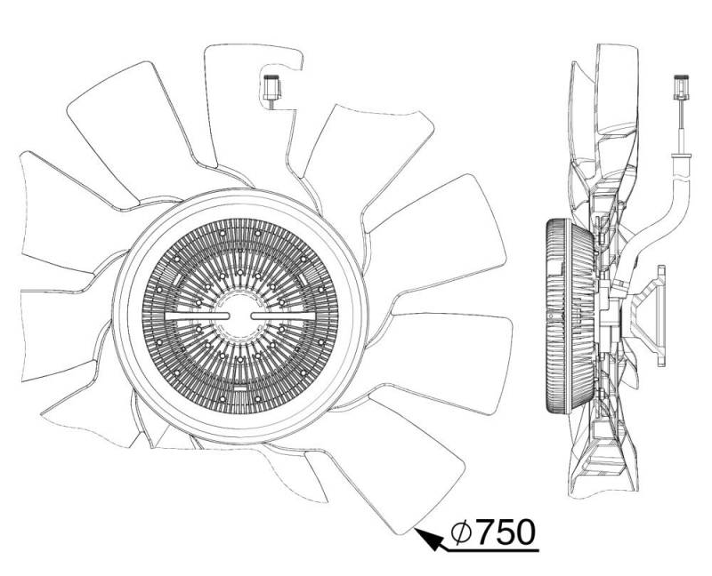 MAHLE CFF 528 000P Kühlmittelkühler-/Kondensator-Lüfter BEHR PREMIUM LINE von MAHLE