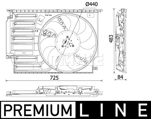 MAHLE CFF 547 000P Kühlmittelkühler-/Kondensator-Lüfter BEHR PREMIUM LINE von MAHLE