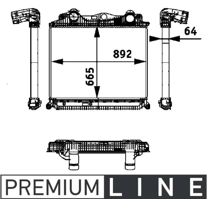 MAHLE CI 119 000P Ladeluftkühler BEHR PREMIUM LINE von MAHLE