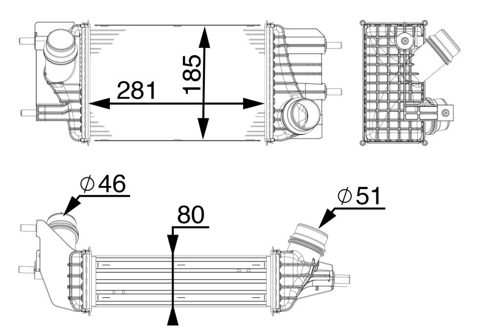 MAHLE CI 154 000P Ladeluftkühler BEHR PREMIUM LINE von MAHLE