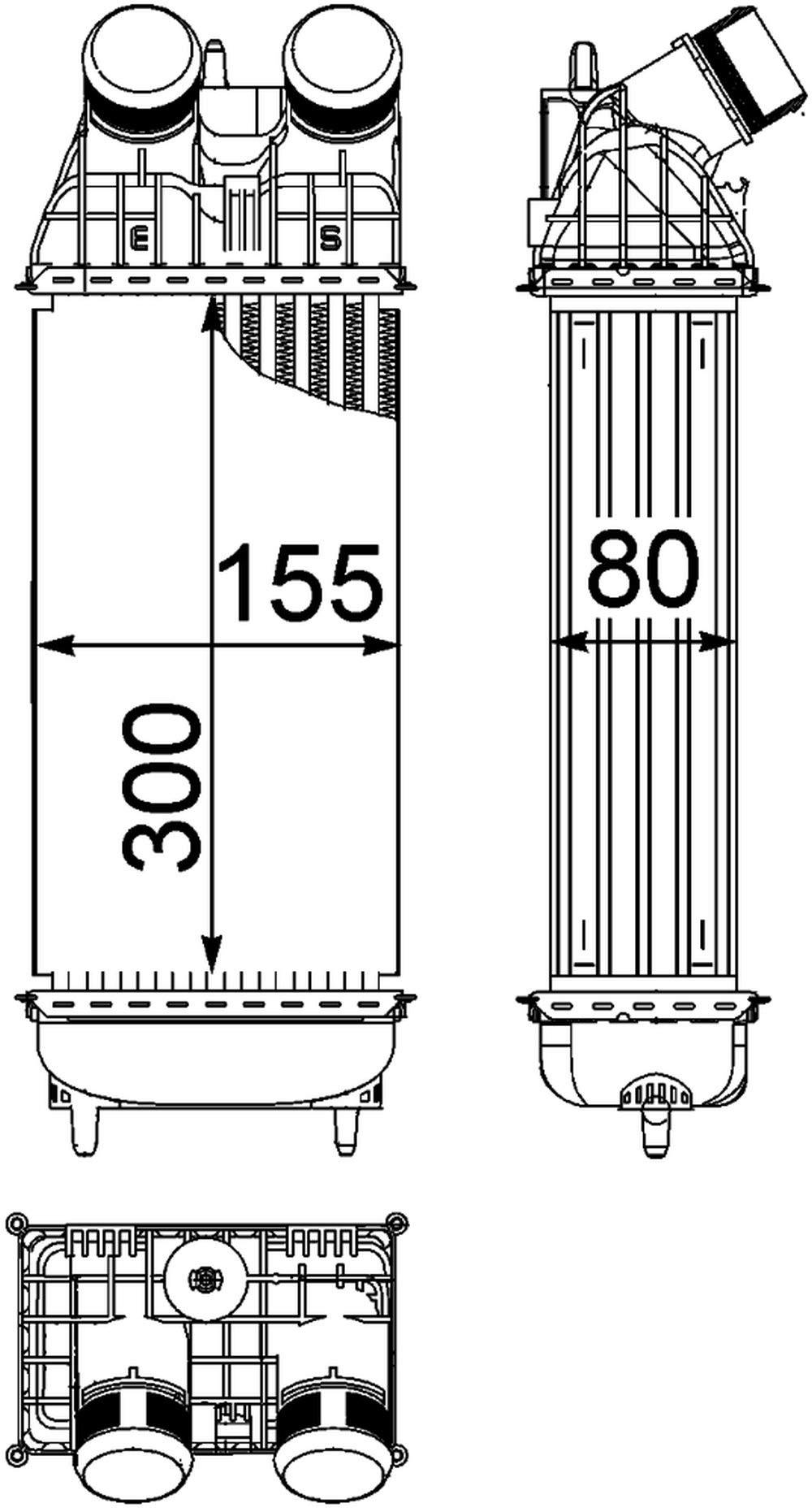 MAHLE CI 210 000P Ladeluftkühler BEHR PREMIUM LINE von MAHLE