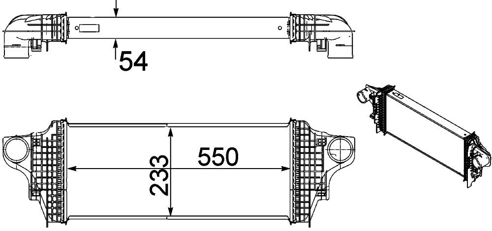 MAHLE CI 238 000P Ladeluftkühler BEHR PREMIUM LINE von MAHLE