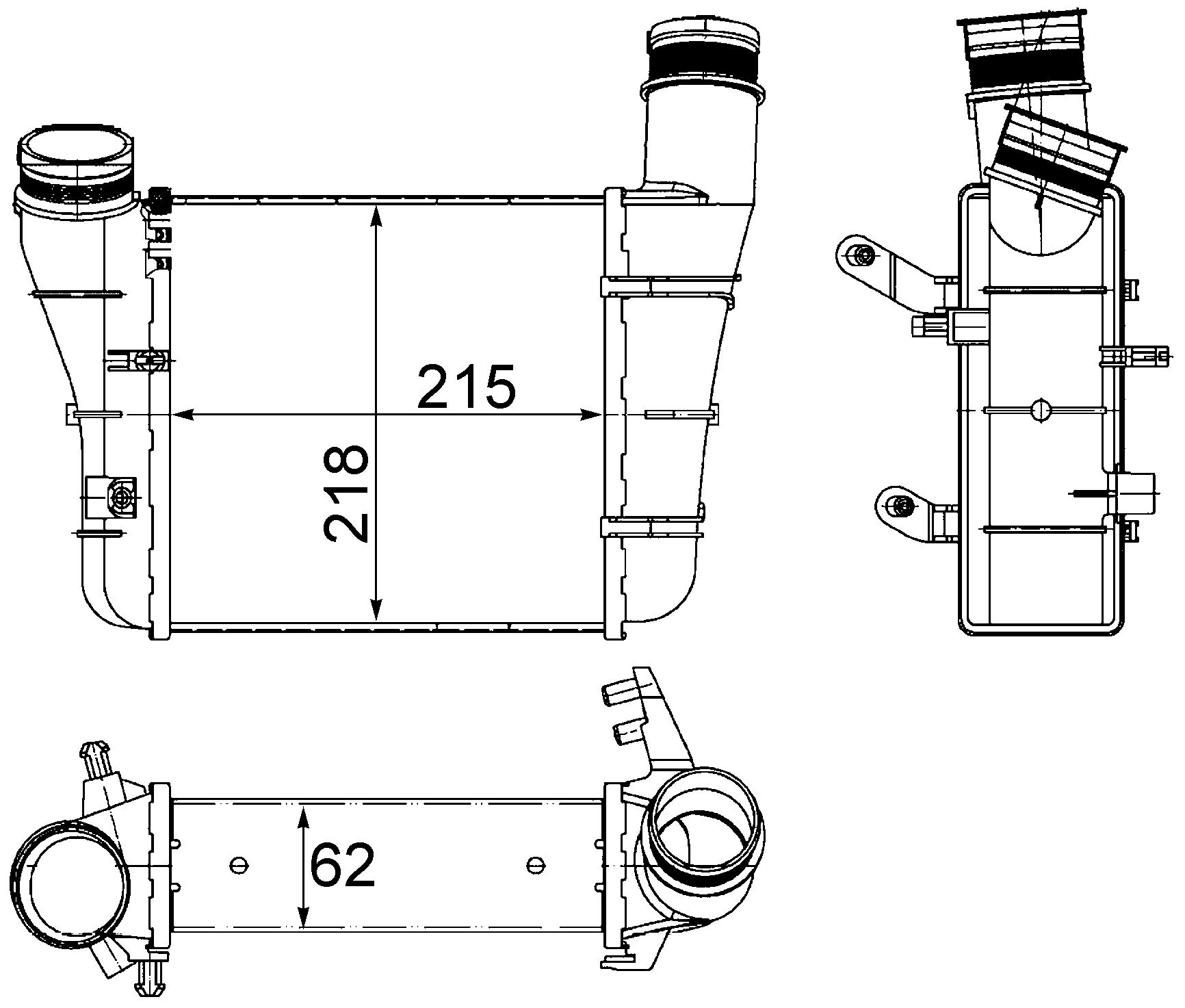 MAHLE CI 336 000S Ladeluftkühler BEHR von MAHLE