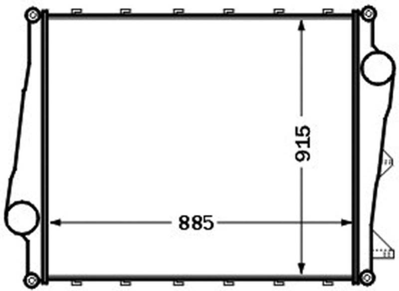 MAHLE CI 354 000P Ladeluftkühler BEHR PREMIUM LINE von MAHLE