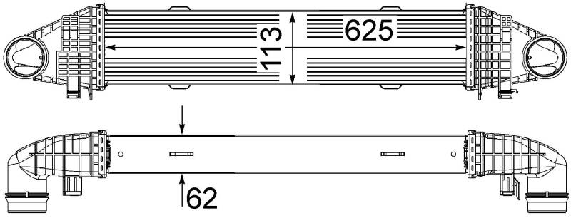 MAHLE CI 356 000P Ladeluftkühler BEHR PREMIUM LINE von MAHLE