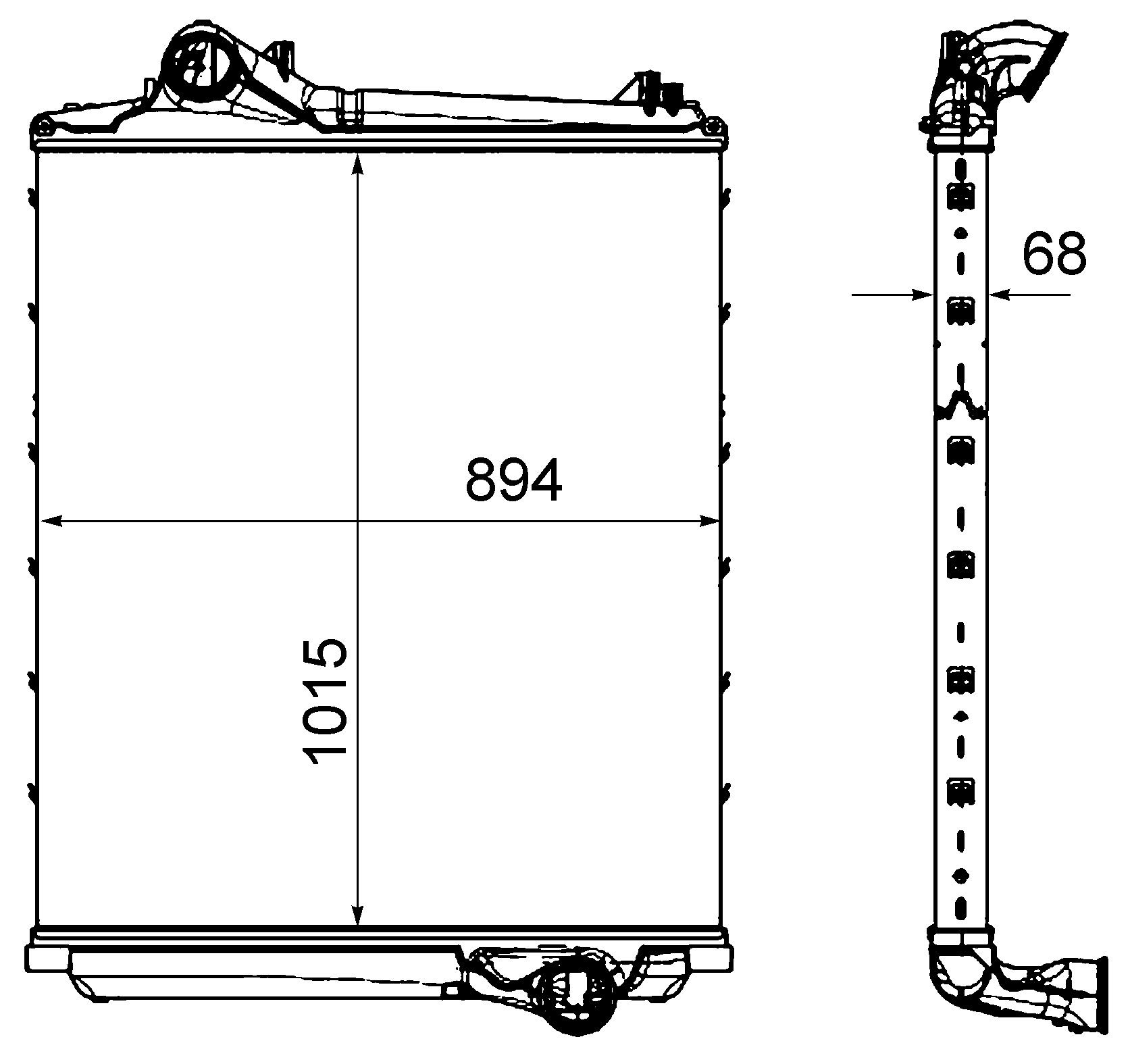 MAHLE CI 452 000P Ladeluftkühler BEHR PREMIUM LINE von MAHLE