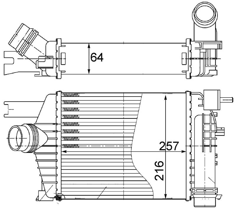 MAHLE CI 498 000S Ladeluftkühler BEHR von MAHLE