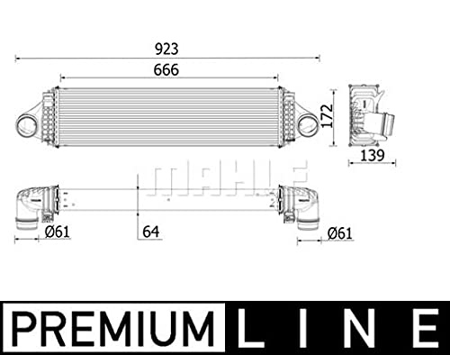 MAHLE CI 550 000P Ladeluftkühler BEHR PREMIUM LINE von MAHLE