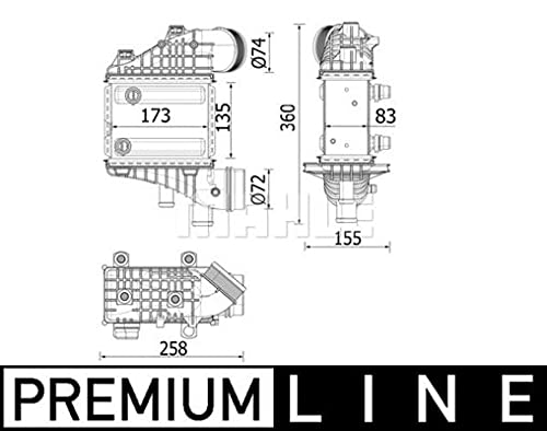 MAHLE CI 552 000P Ladeluftkühler BEHR PREMIUM LINE von MAHLE