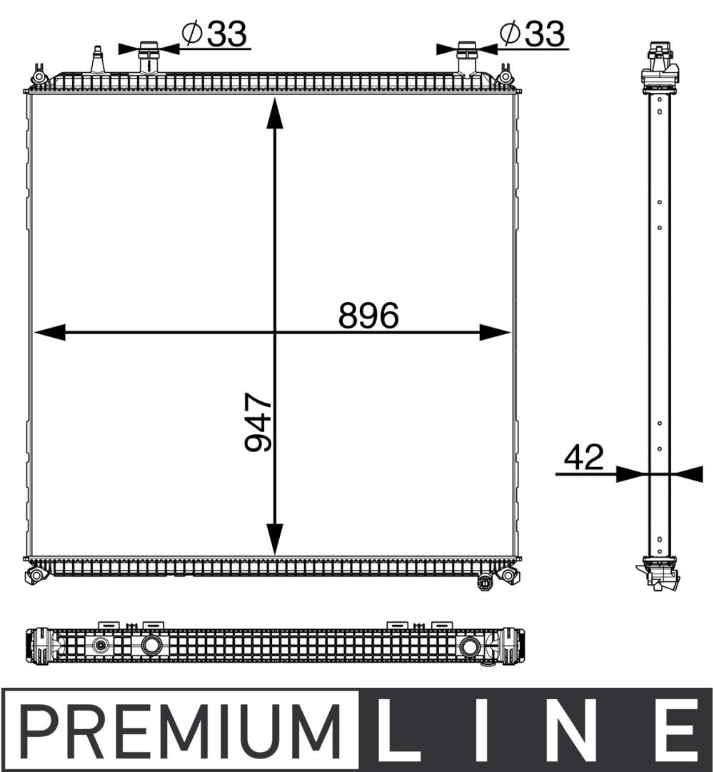 MAHLE CIR 11 000P Niedertemperaturkühler BEHR PREMIUM LINE von MAHLE