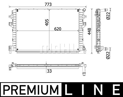 MAHLE CIR 34 000P Niedertemperaturkühler BEHR PREMIUM LINE von MAHLE