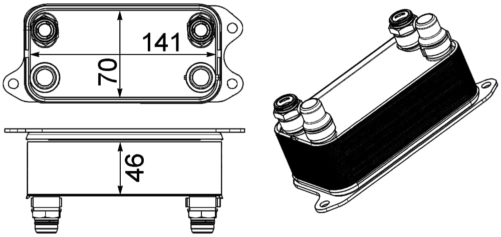 MAHLE CLC 227 000P Ölkühler BEHR PREMIUM LINE von MAHLE