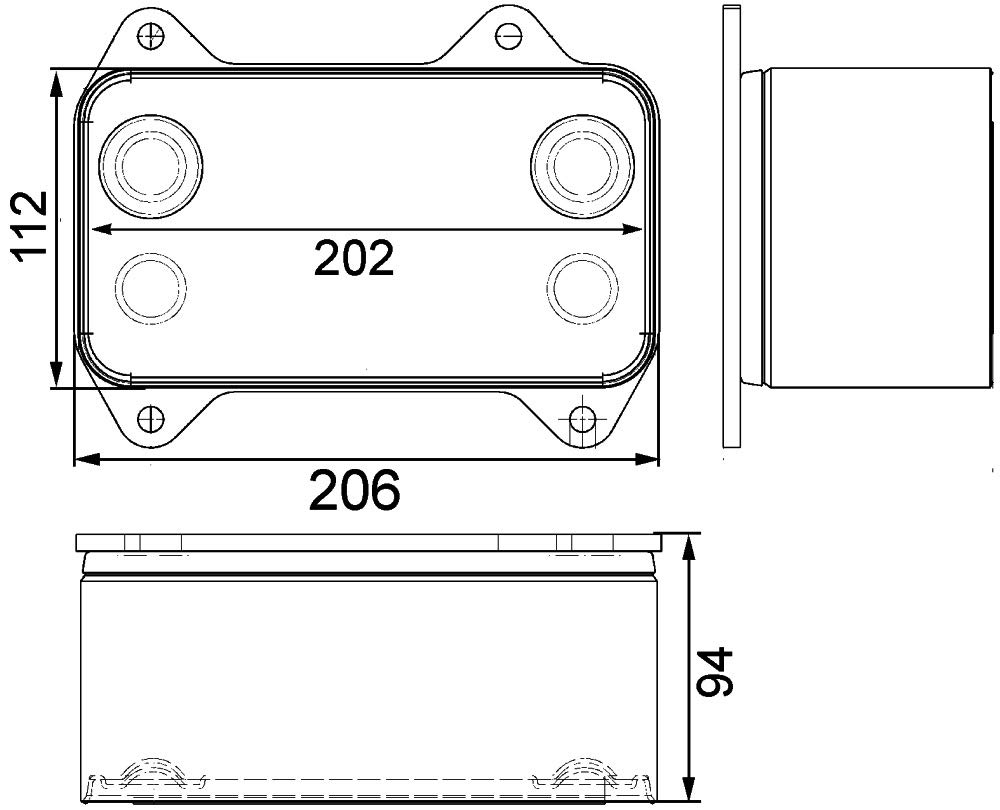 MAHLE CLC 63 000P Ölkühler Motoröl u.a. passend für DAF BOVA von MAHLE