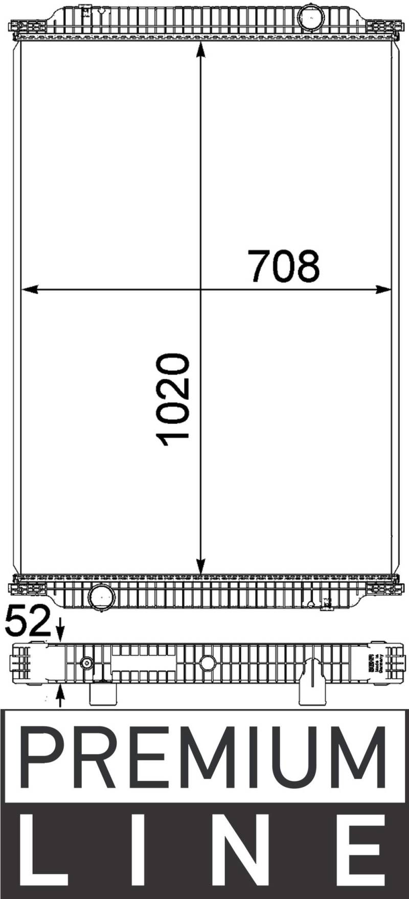 MAHLE CR 1010 000P Kühlmittelkühler BEHR PREMIUM LINE von MAHLE