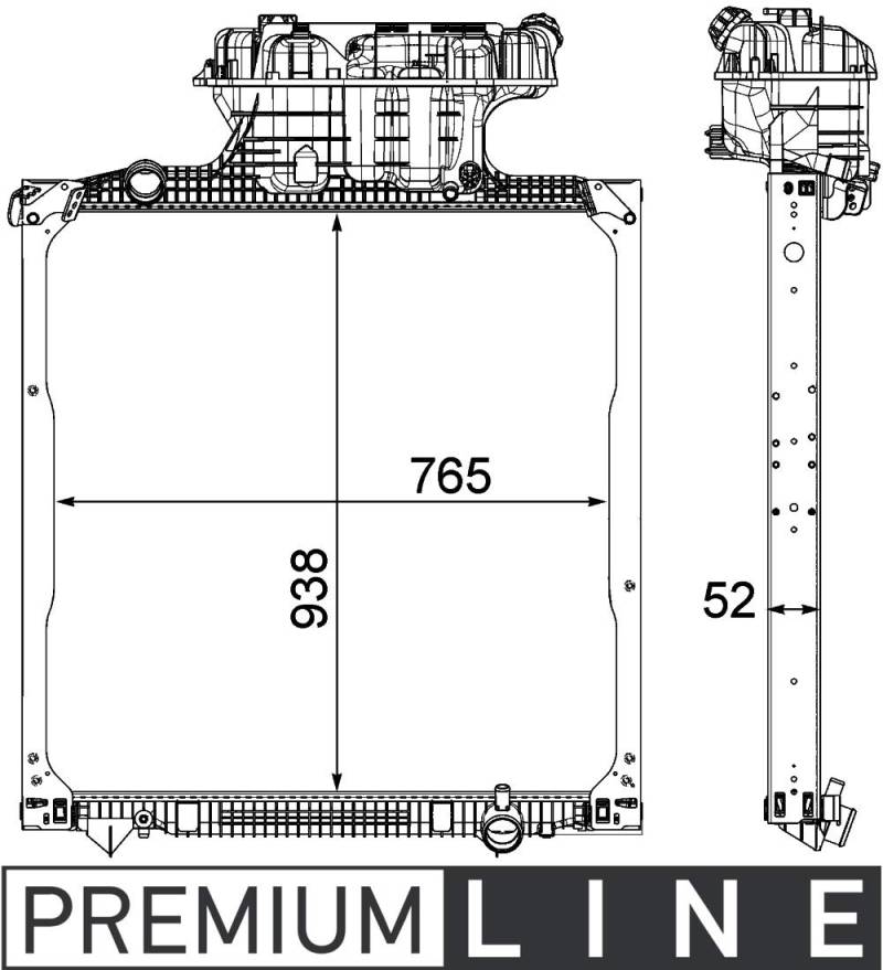 MAHLE CR 1038 000P Kühlmittelkühler BEHR PREMIUM LINE von MAHLE